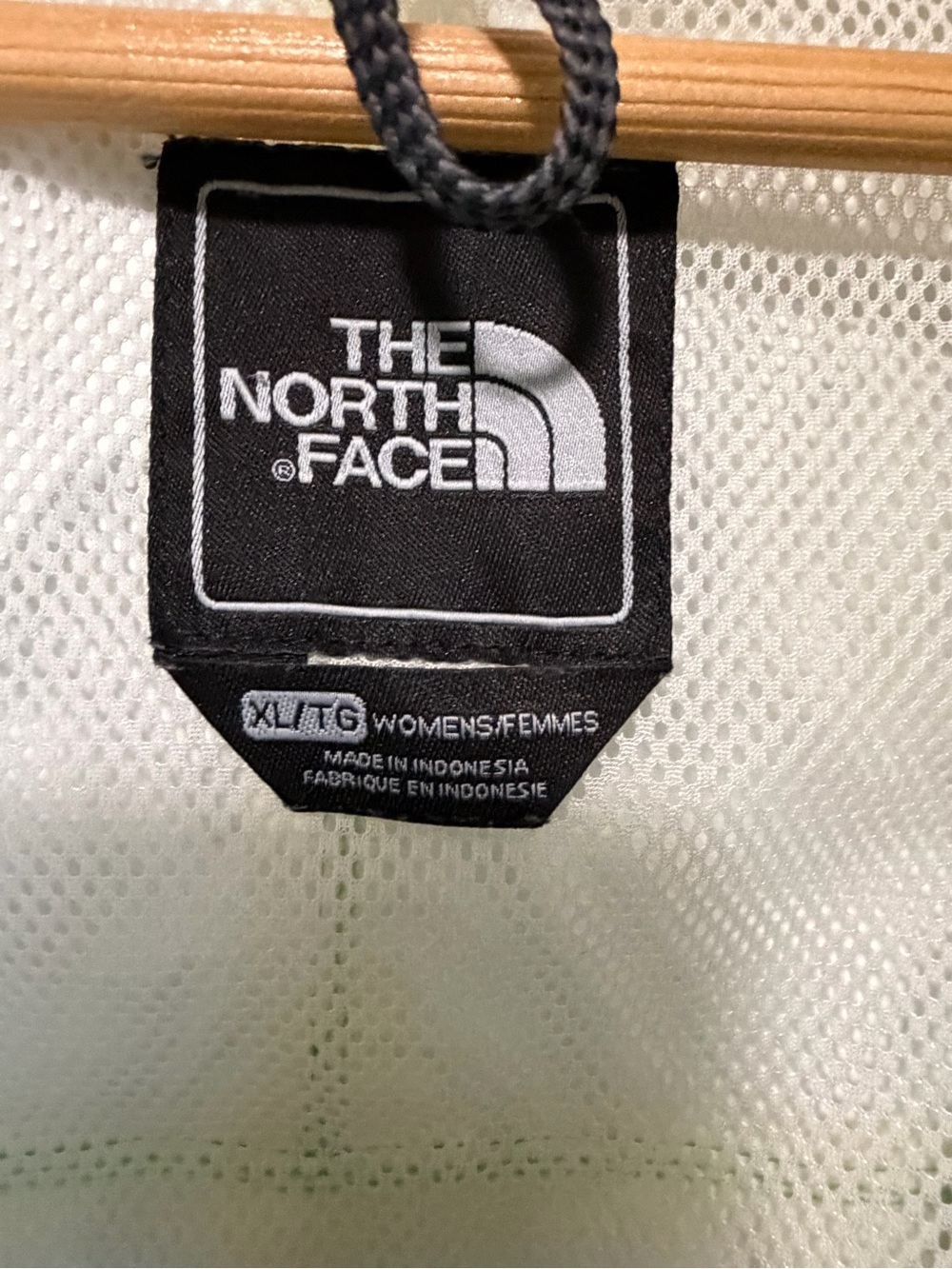 The North Face Green Hooded Rain Jacket with White Panels - Picture 4 of 5